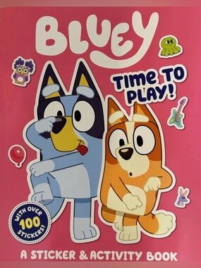 Set of 2 Bluey Coloring & Sticker Books